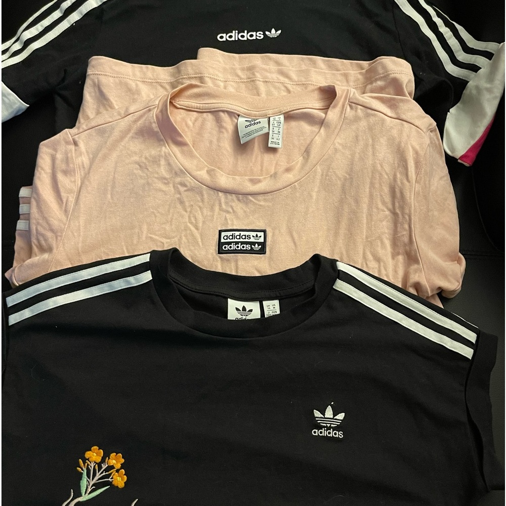 Adidas women’s shirts size small 3 for $40
